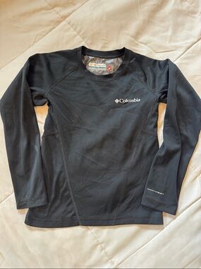 Columbia Omni-Heat Base Layer Top, size XS 6/7 years, black, ski, snow, winter